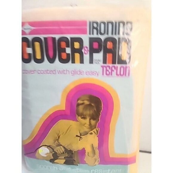 Vintage Teflon Ironing Board Cover And Pad Double Thick Fits Standard Iron Table - Picture 2 of 12